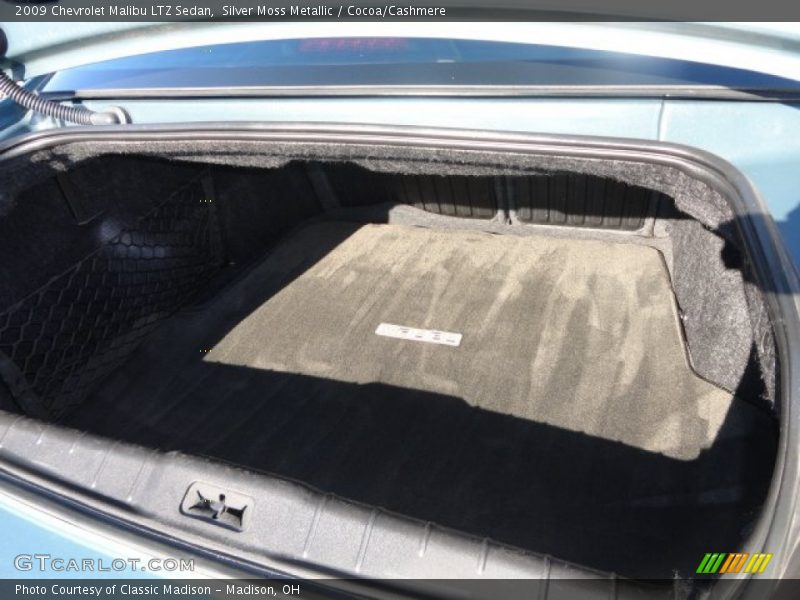 Silver Moss Metallic / Cocoa/Cashmere 2009 Chevrolet Malibu LTZ Sedan