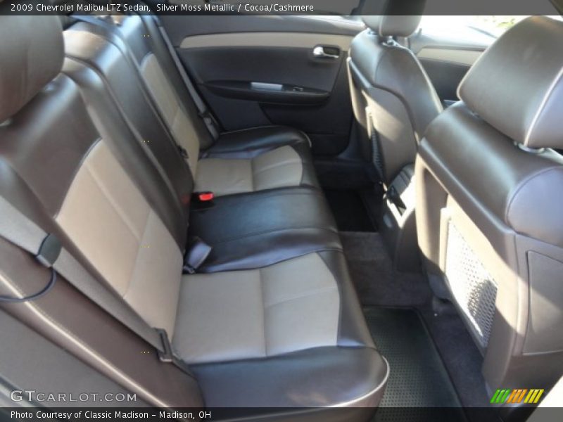 Silver Moss Metallic / Cocoa/Cashmere 2009 Chevrolet Malibu LTZ Sedan