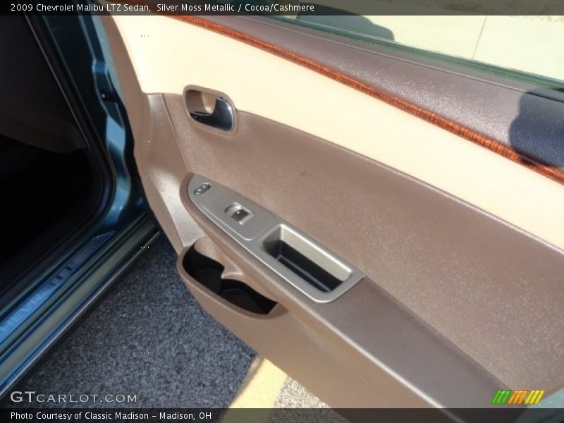 Silver Moss Metallic / Cocoa/Cashmere 2009 Chevrolet Malibu LTZ Sedan