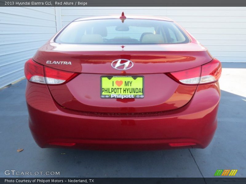 Red Allure / Beige 2013 Hyundai Elantra GLS