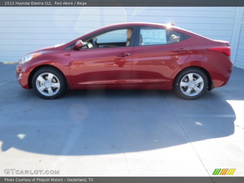 Red Allure / Beige 2013 Hyundai Elantra GLS