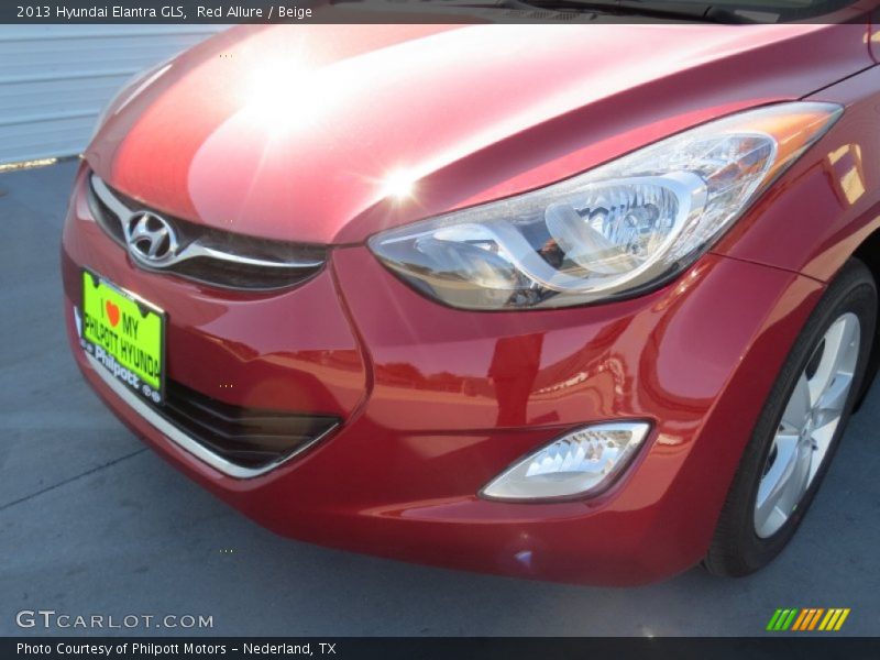 Red Allure / Beige 2013 Hyundai Elantra GLS