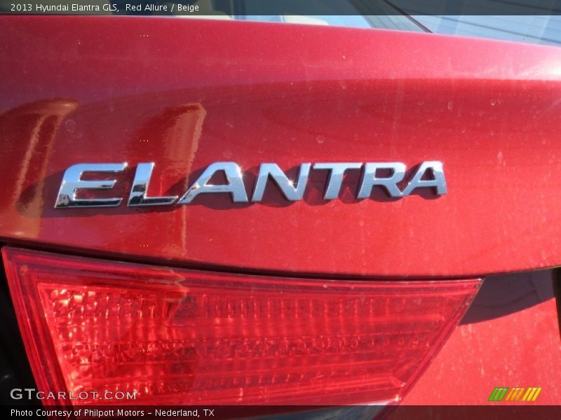 Red Allure / Beige 2013 Hyundai Elantra GLS