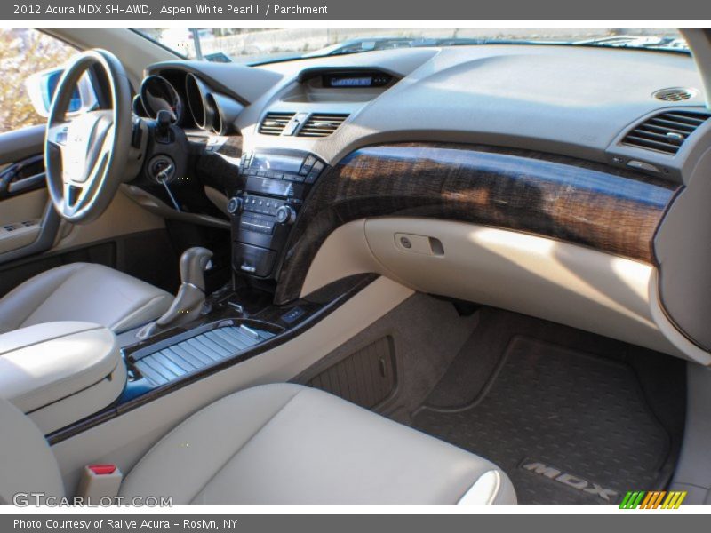 Aspen White Pearl II / Parchment 2012 Acura MDX SH-AWD
