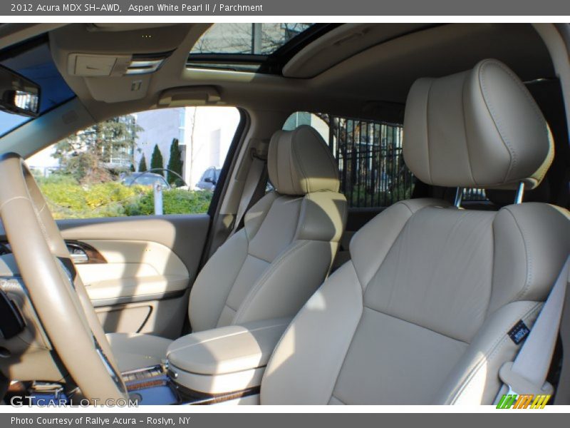 Aspen White Pearl II / Parchment 2012 Acura MDX SH-AWD