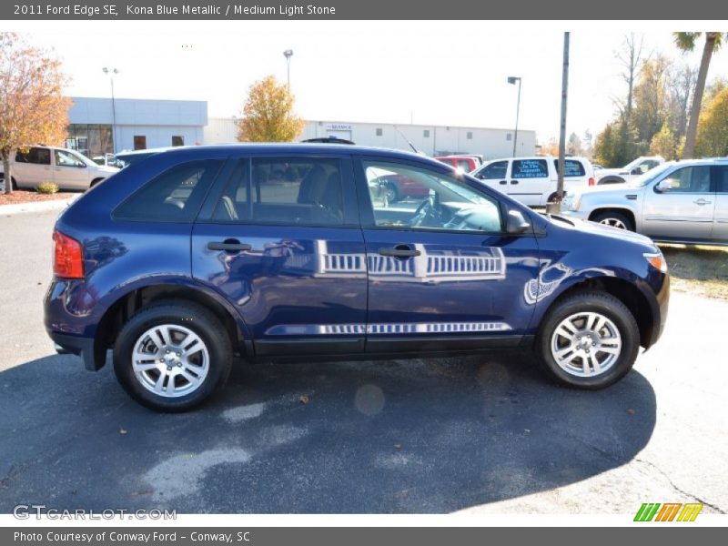 Kona Blue Metallic / Medium Light Stone 2011 Ford Edge SE