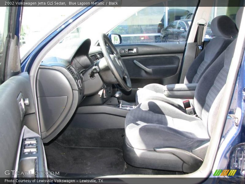 Blue Lagoon Metallic / Black 2002 Volkswagen Jetta GLS Sedan