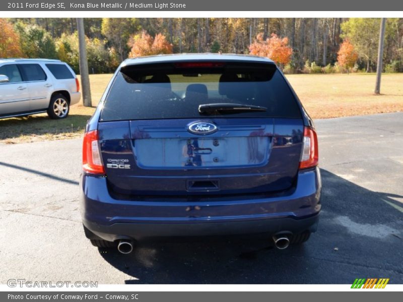 Kona Blue Metallic / Medium Light Stone 2011 Ford Edge SE