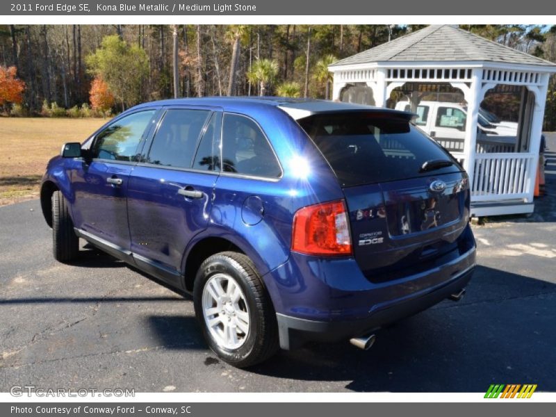 Kona Blue Metallic / Medium Light Stone 2011 Ford Edge SE