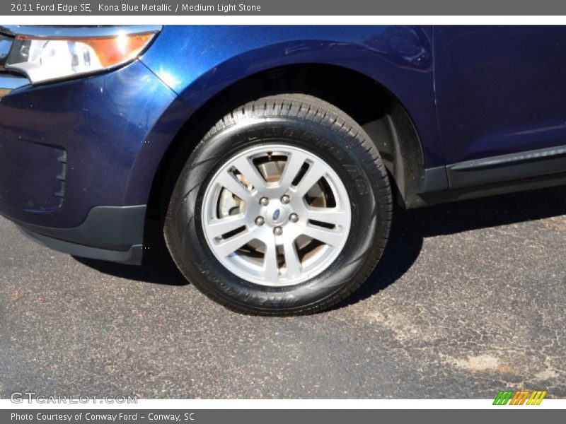 Kona Blue Metallic / Medium Light Stone 2011 Ford Edge SE