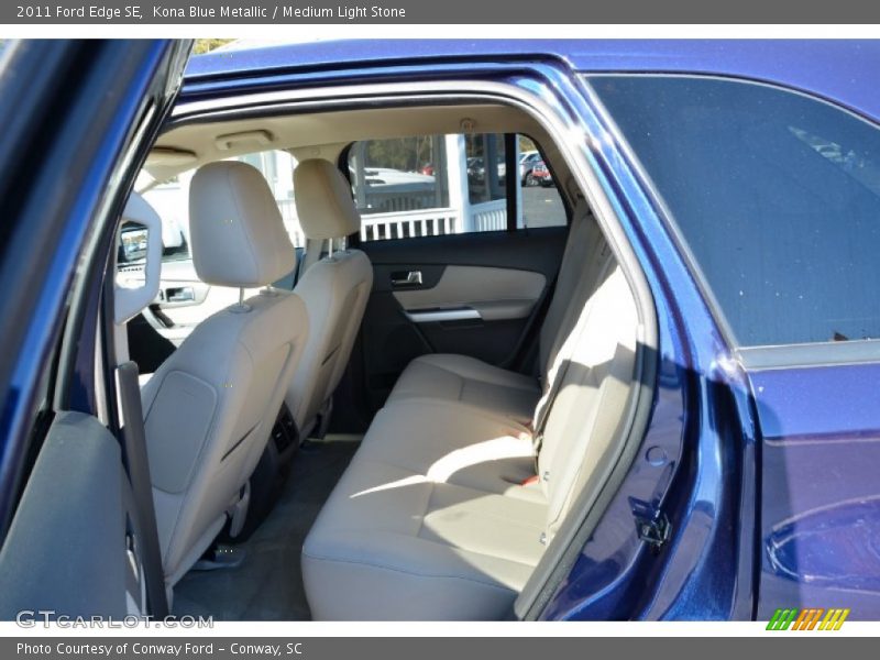 Kona Blue Metallic / Medium Light Stone 2011 Ford Edge SE