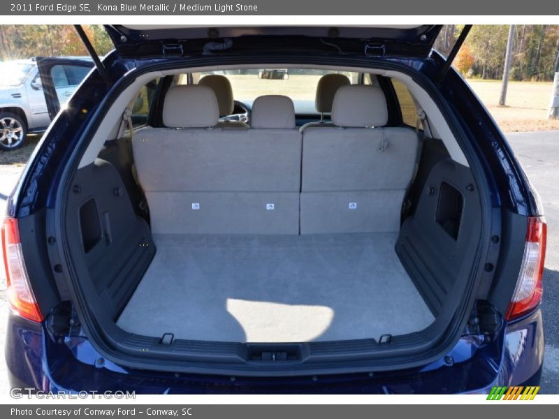 Kona Blue Metallic / Medium Light Stone 2011 Ford Edge SE