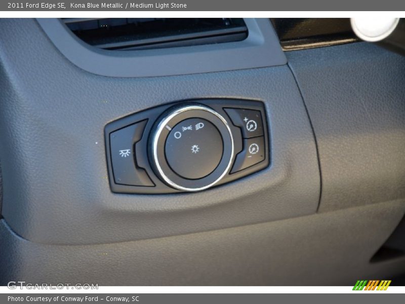 Kona Blue Metallic / Medium Light Stone 2011 Ford Edge SE