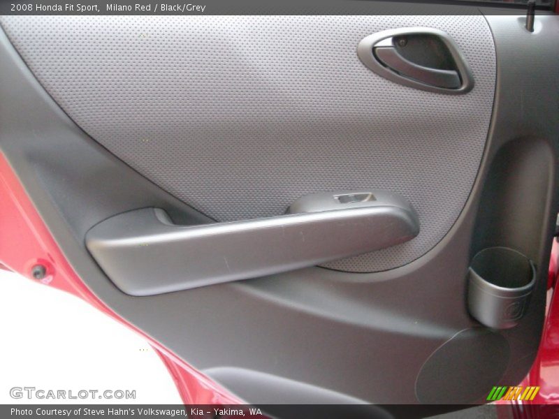 Milano Red / Black/Grey 2008 Honda Fit Sport