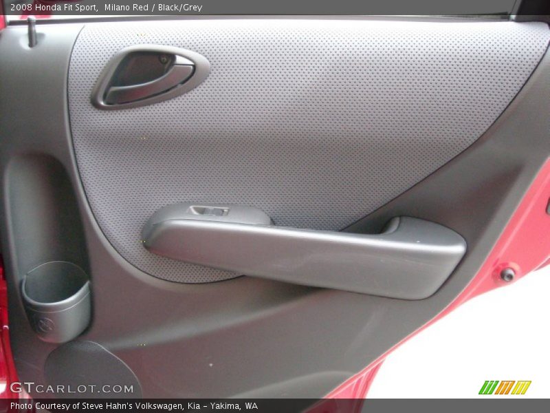 Milano Red / Black/Grey 2008 Honda Fit Sport