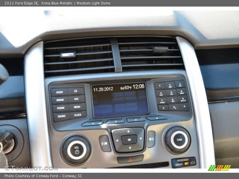 Kona Blue Metallic / Medium Light Stone 2011 Ford Edge SE