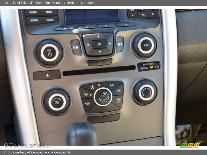 Kona Blue Metallic / Medium Light Stone 2011 Ford Edge SE