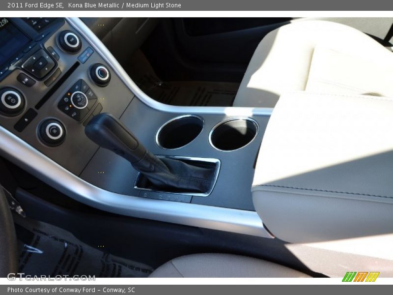 Kona Blue Metallic / Medium Light Stone 2011 Ford Edge SE