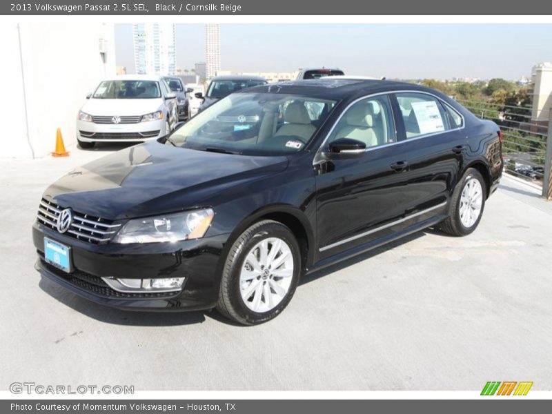 Black / Cornsilk Beige 2013 Volkswagen Passat 2.5L SEL