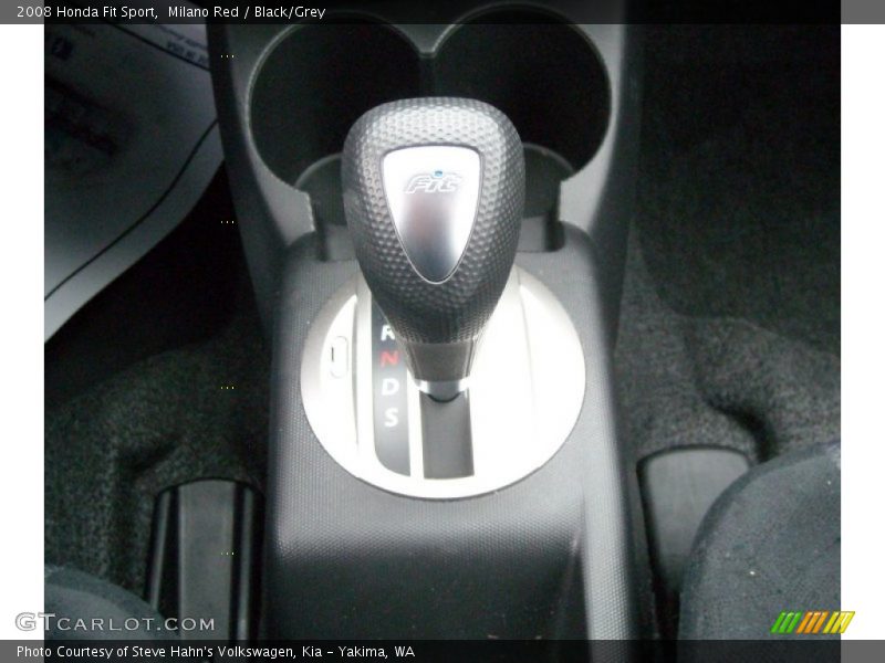 Milano Red / Black/Grey 2008 Honda Fit Sport