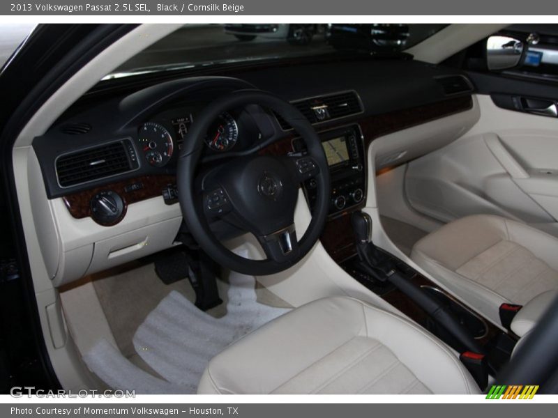 Black / Cornsilk Beige 2013 Volkswagen Passat 2.5L SEL