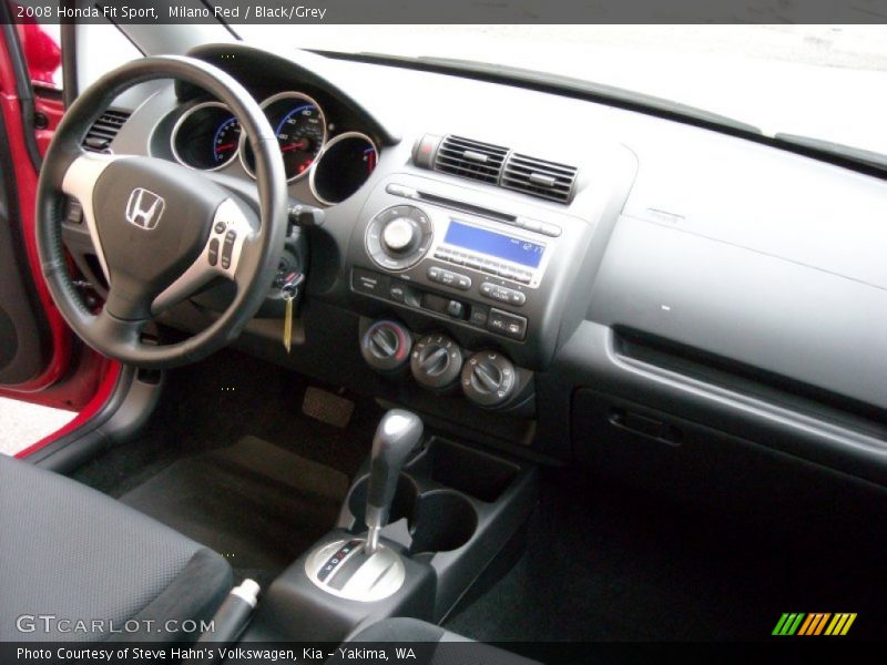 Milano Red / Black/Grey 2008 Honda Fit Sport