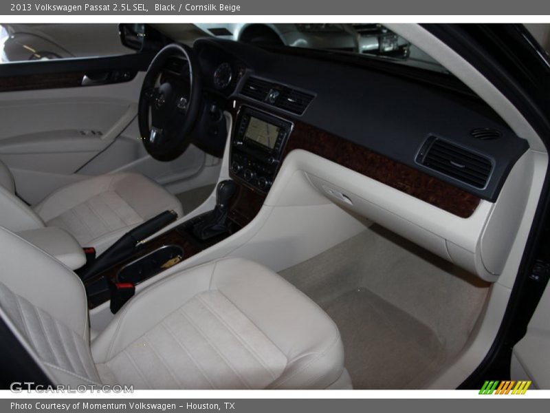 Black / Cornsilk Beige 2013 Volkswagen Passat 2.5L SEL