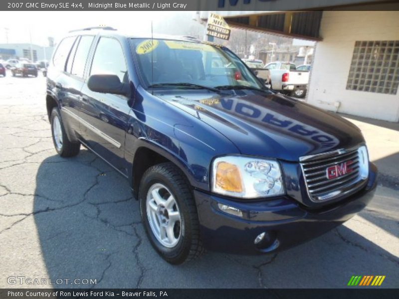 Midnight Blue Metallic / Light Gray 2007 GMC Envoy SLE 4x4