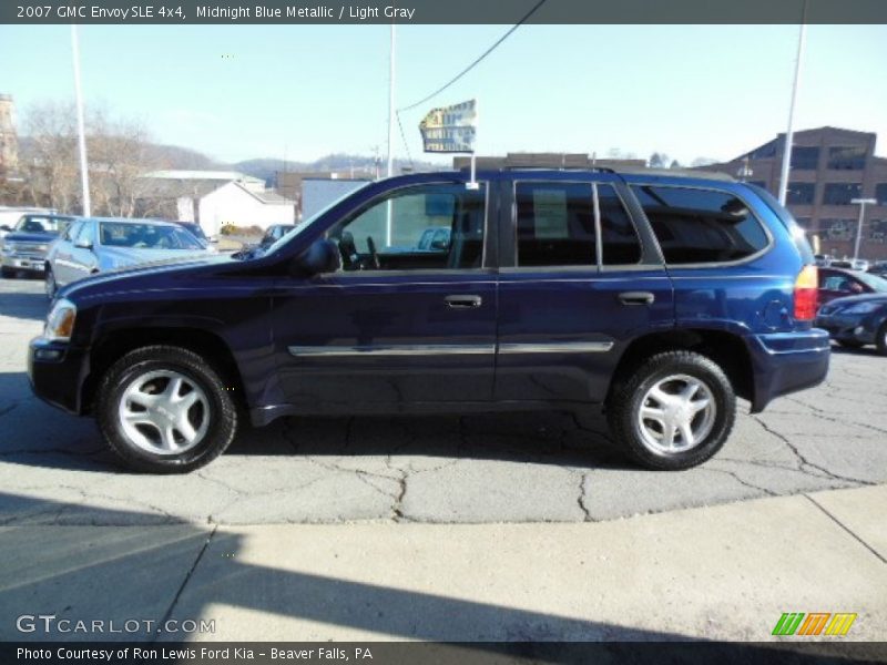 Midnight Blue Metallic / Light Gray 2007 GMC Envoy SLE 4x4