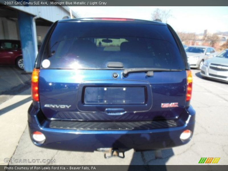 Midnight Blue Metallic / Light Gray 2007 GMC Envoy SLE 4x4