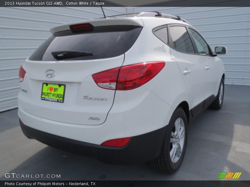 Cotton White / Taupe 2013 Hyundai Tucson GLS AWD