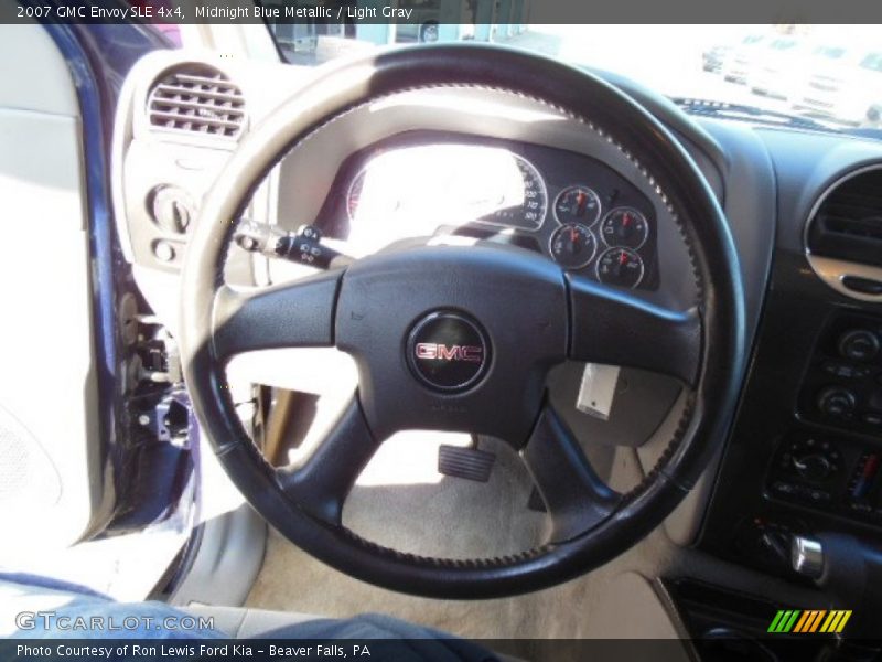 Midnight Blue Metallic / Light Gray 2007 GMC Envoy SLE 4x4