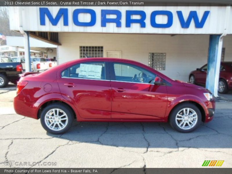 Crystal Red Tintcoat / Dark Pewter/Dark Titanium 2013 Chevrolet Sonic LT Sedan