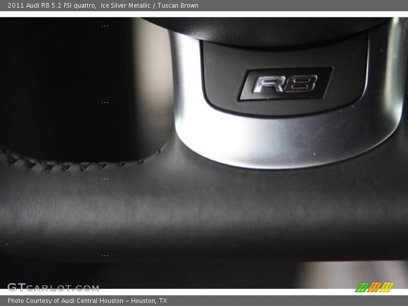 Ice Silver Metallic / Tuscan Brown 2011 Audi R8 5.2 FSI quattro