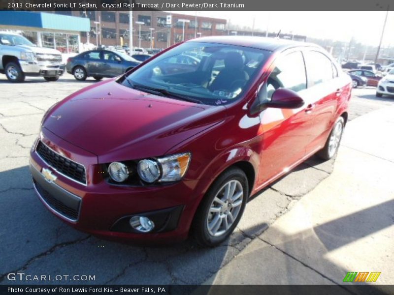 Crystal Red Tintcoat / Dark Pewter/Dark Titanium 2013 Chevrolet Sonic LT Sedan