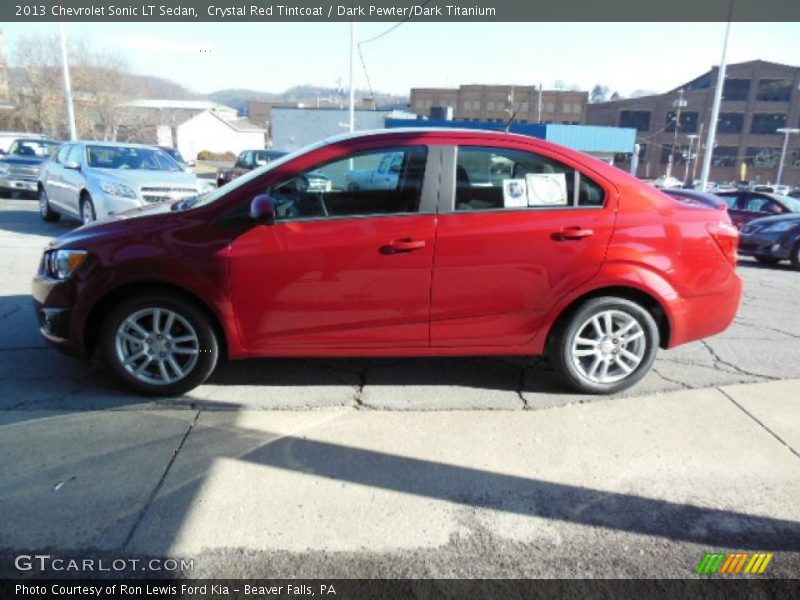 Crystal Red Tintcoat / Dark Pewter/Dark Titanium 2013 Chevrolet Sonic LT Sedan