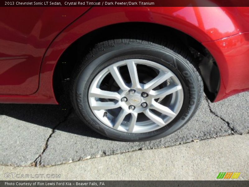 Crystal Red Tintcoat / Dark Pewter/Dark Titanium 2013 Chevrolet Sonic LT Sedan