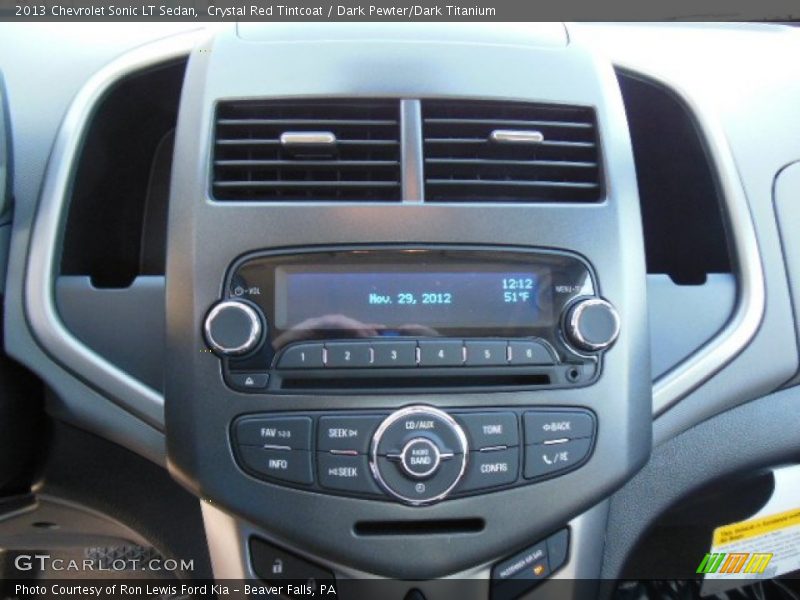 Crystal Red Tintcoat / Dark Pewter/Dark Titanium 2013 Chevrolet Sonic LT Sedan