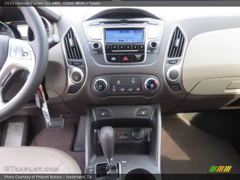 Cotton White / Taupe 2013 Hyundai Tucson GLS AWD