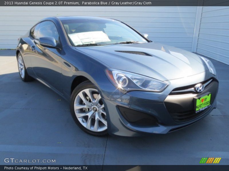 Parabolica Blue / Gray Leather/Gray Cloth 2013 Hyundai Genesis Coupe 2.0T Premium