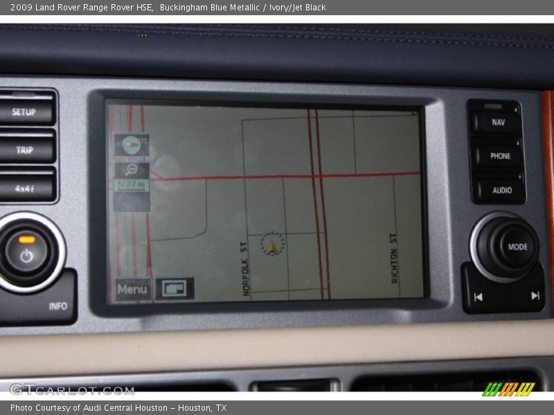 Navigation of 2009 Range Rover HSE
