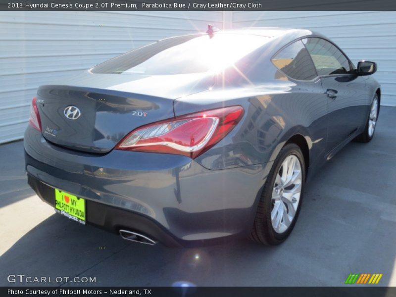 Parabolica Blue / Gray Leather/Gray Cloth 2013 Hyundai Genesis Coupe 2.0T Premium