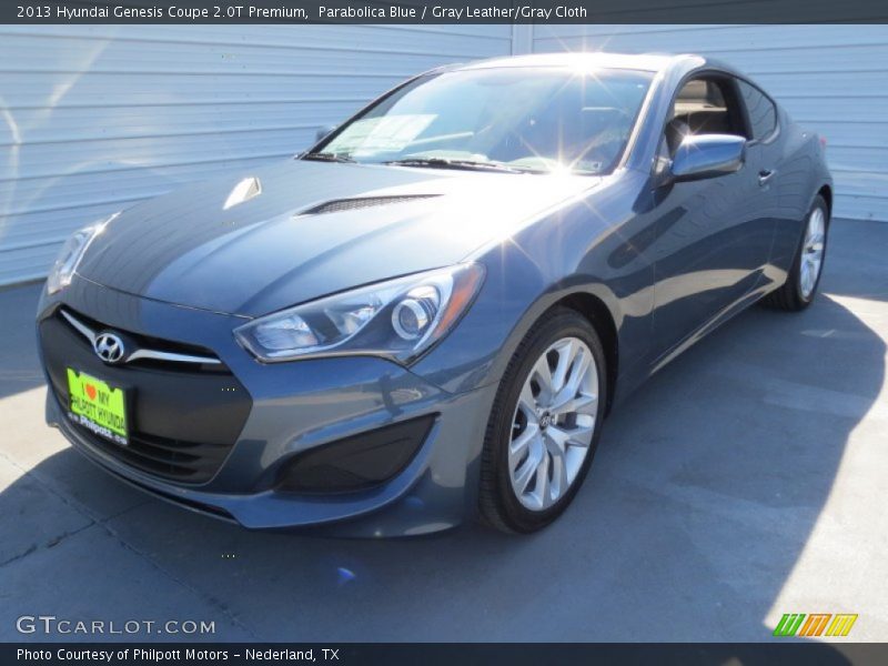 Parabolica Blue / Gray Leather/Gray Cloth 2013 Hyundai Genesis Coupe 2.0T Premium