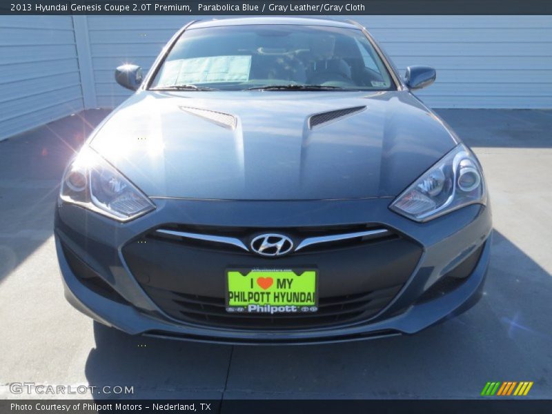 Parabolica Blue / Gray Leather/Gray Cloth 2013 Hyundai Genesis Coupe 2.0T Premium