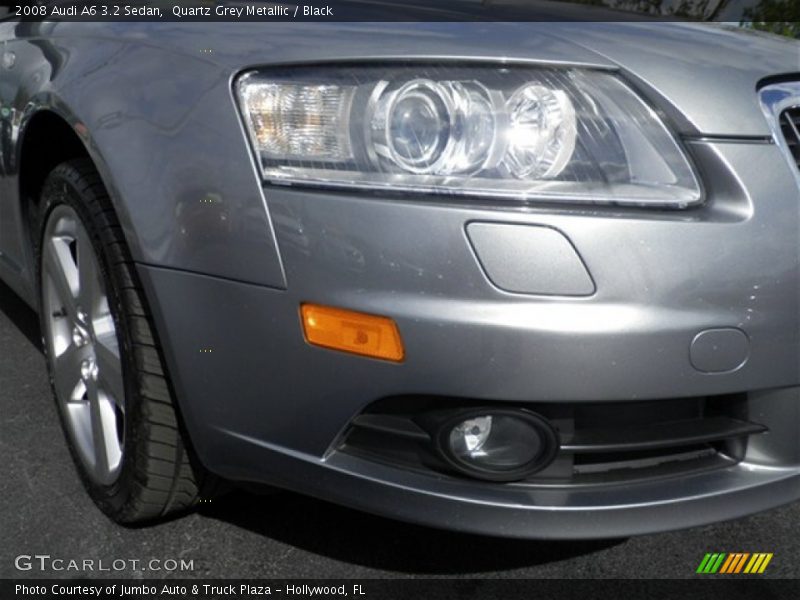 Quartz Grey Metallic / Black 2008 Audi A6 3.2 Sedan
