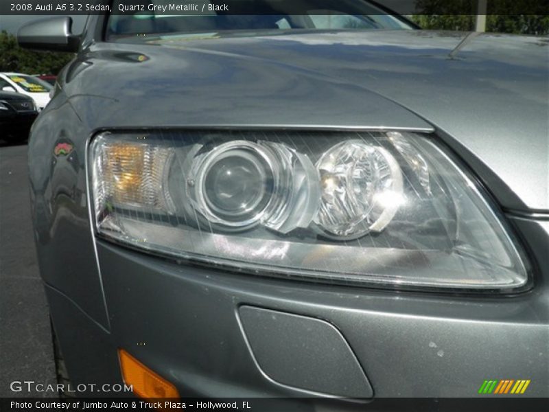 Quartz Grey Metallic / Black 2008 Audi A6 3.2 Sedan