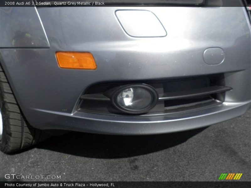 Quartz Grey Metallic / Black 2008 Audi A6 3.2 Sedan