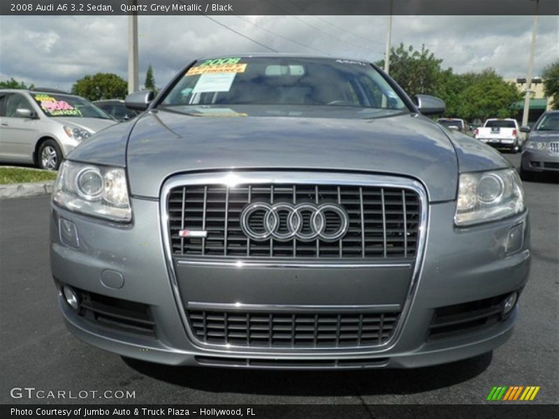 Quartz Grey Metallic / Black 2008 Audi A6 3.2 Sedan