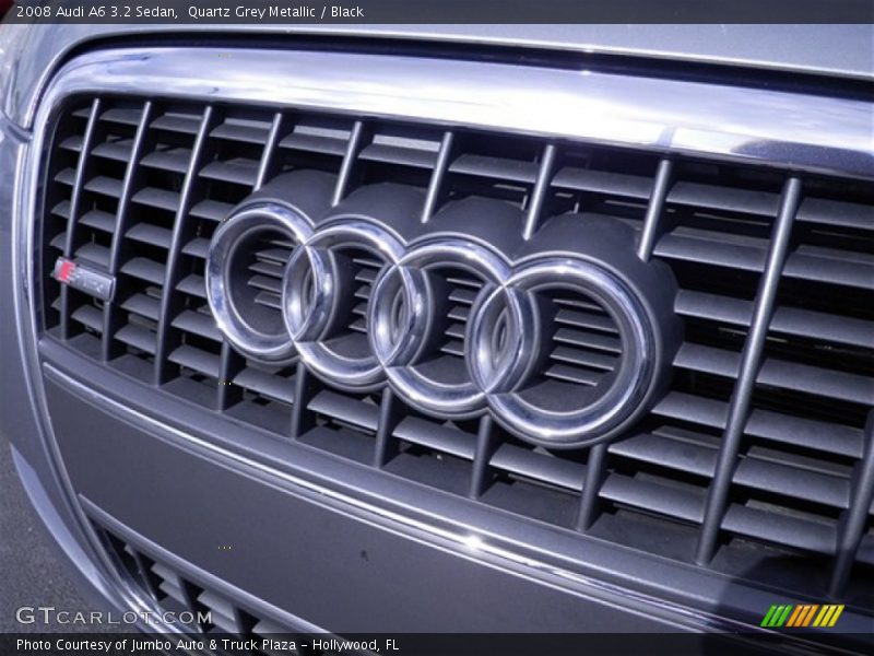 Quartz Grey Metallic / Black 2008 Audi A6 3.2 Sedan