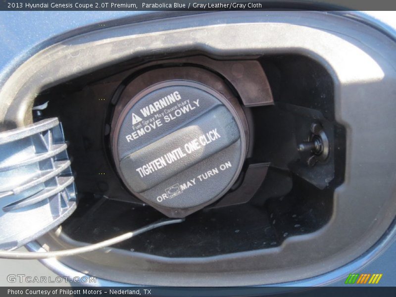 Parabolica Blue / Gray Leather/Gray Cloth 2013 Hyundai Genesis Coupe 2.0T Premium